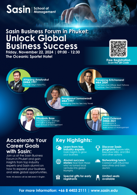 Sasin Business Forum in Phuket