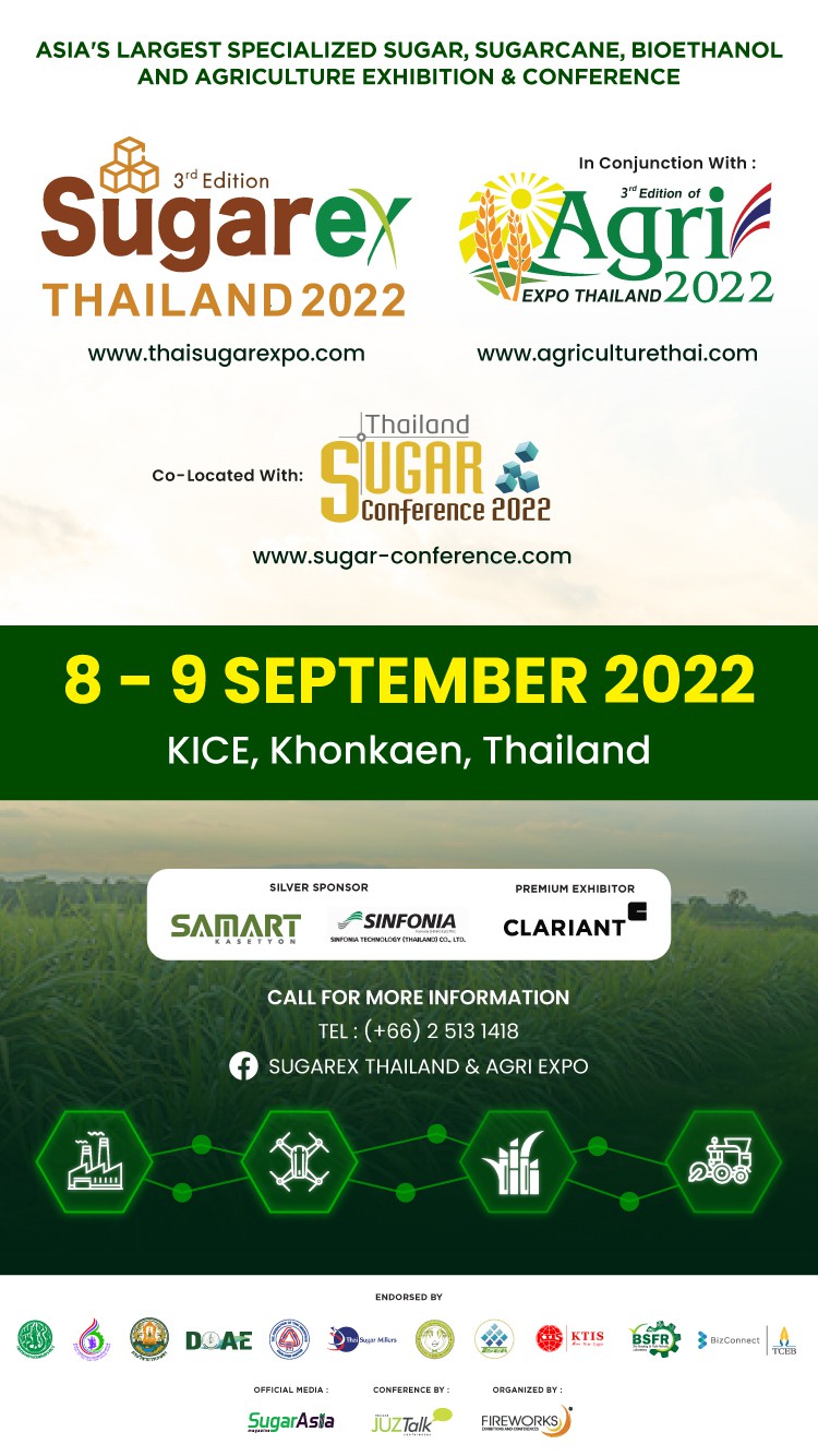 Sugarex Thailand 2022 & Agri Expo Thailand 2022